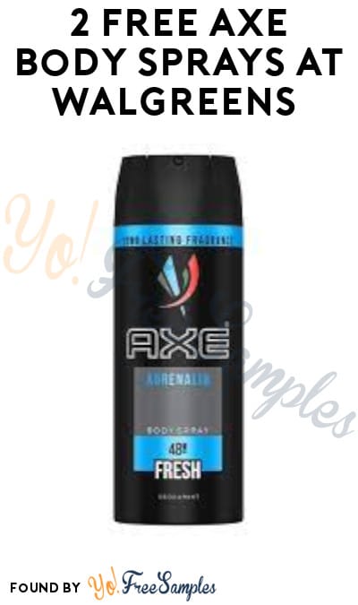2 FREE Axe Body Sprays at Walgreens (Coupon, Ibotta & Fetch Rewards Required)