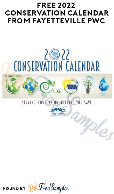 FREE 2022 Conservation Calendar from Fayetteville PWC
