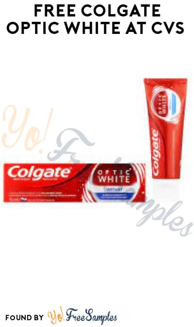 FREE Colgate Optic White Toothpaste at CVS (Account/ Coupon Required)