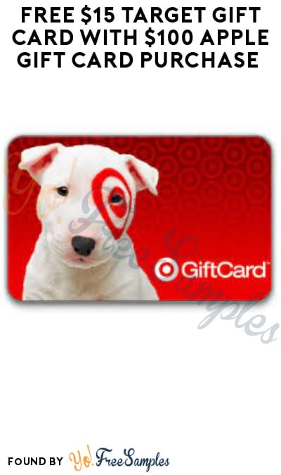 FREE $15 Target Gift Card with $100 Online Apple Gift Card Purchase