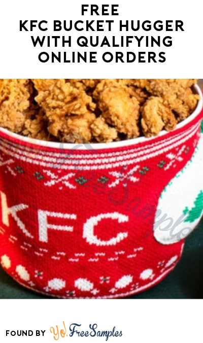 FREE KFC Bucket Hugger with Qualifying Online Orders (Online Only)