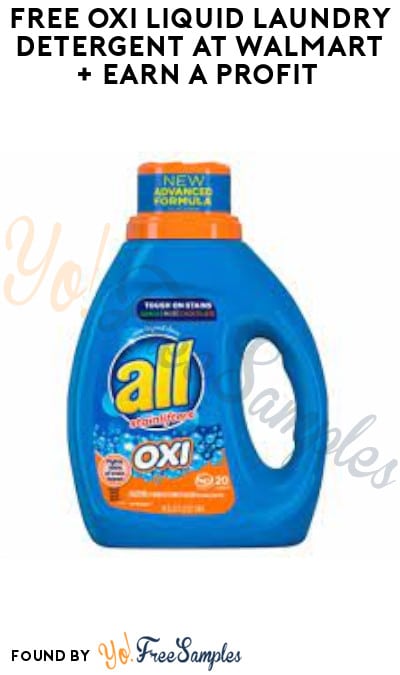 FREE Oxi Liquid Laundry Detergent at Walmart + Earn A Profit (Coupon & Ibotta Required)