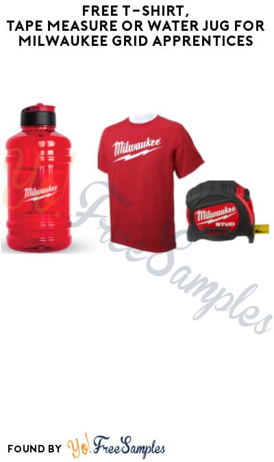 FREE T-Shirt, Tape Measure or Water Jug for Milwaukee GRID Apprentices