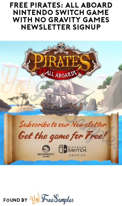 FREE Pirates: All Aboard Nintendo Switch Game with No Gravity Games Newsletter Signup