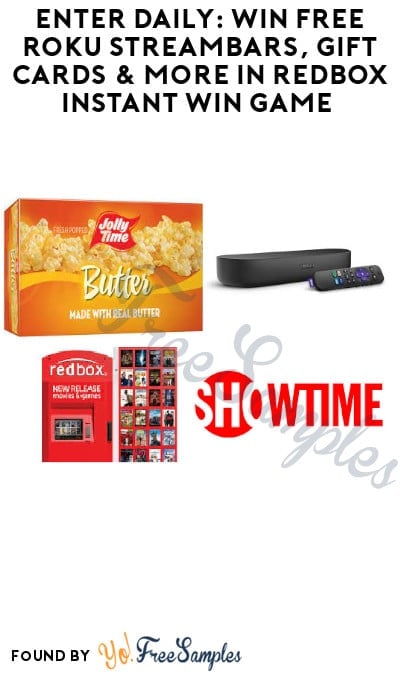 Enter Daily: Win FREE Roku Streambars, Gift Cards & More in Redbox Instant Win Game
