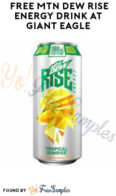 FREE Mtn Dew Rise Energy Drink at Giant Eagle (Account/ Coupon Required)