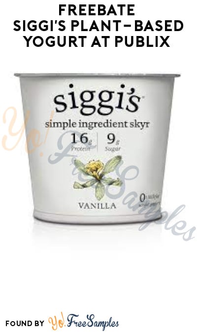 FREEBATE Siggi’s Plant-Based Yogurt at Publix (Ibotta Required)