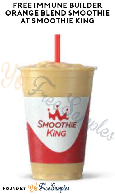 FREE Immune Builder Orange Blend Smoothie at Smoothie King (App Required + In-Store Only)
