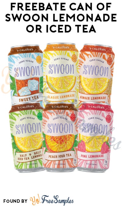 FREEBATE Can of Swoon Lemonade or Iced Tea (Text Rebate + Venmo/PayPal Required)