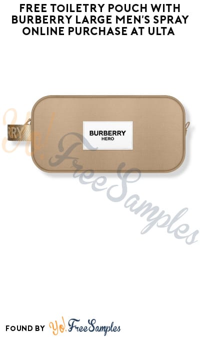 FREE Toiletry Pouch with Burberry Large Men’s Spray Online Purchase at Ulta (Online Only)