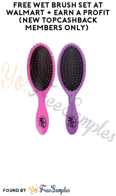 FREE Wet Brush Set at Walmart + Earn A Profit (New TopCashBack Members Only)