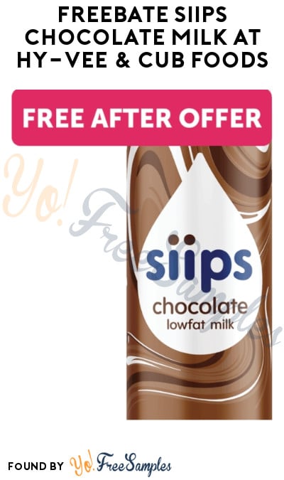 FREEBATE Siips Chocolate Milk at Hy-Vee & Cub Foods (Ibotta Required)