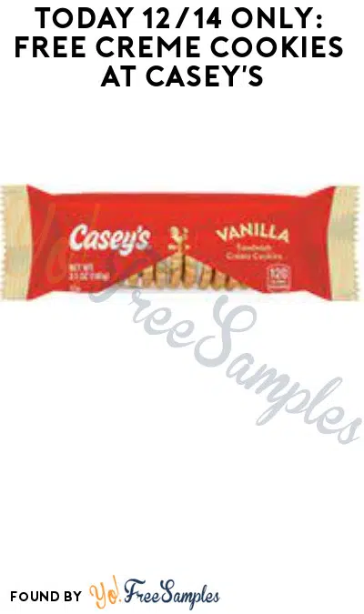 Today 12/14 Only: FREE Creme Cookies at Casey’s (Select Areas + Rewards/ Coupon Required)