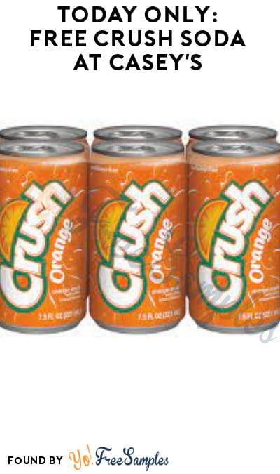 Today Only: FREE Crush Soda at Casey’s (Select Areas + Rewards/ Coupon Required)