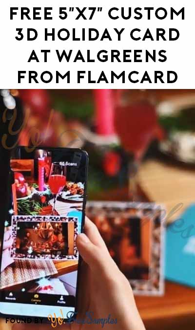 FREE 5″x7″ Custom 3D Holiday Card At Walgreens From FlamCard
