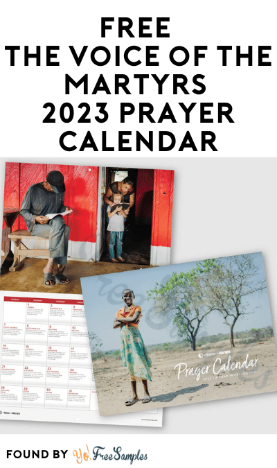FREE The Voice of the Martyrs 2023 Prayer Calendar
