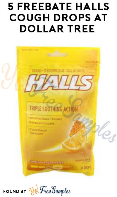 5 FREEBATE Halls Cough Drops at Dollar Tree (Checkout51 Required)