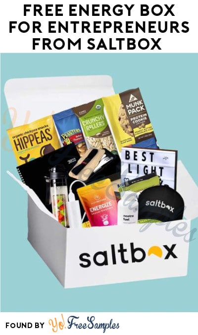 FREE Energy Box for Entrepreneurs from Saltbox (Ecommerce Website Required)