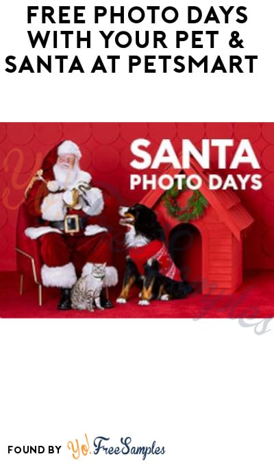 FREE Photo Days With Your Pet & Santa At PetSmart (Booking Required)