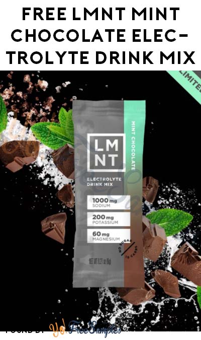 FREE LMNT Mint Chocolate Electrolyte Drink Mix