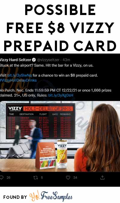 Possible FREE $8 Vizzy Prepaid Card