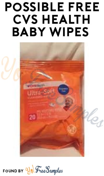 Possible FREE CVS Health Baby Wipes (Coupon Required)