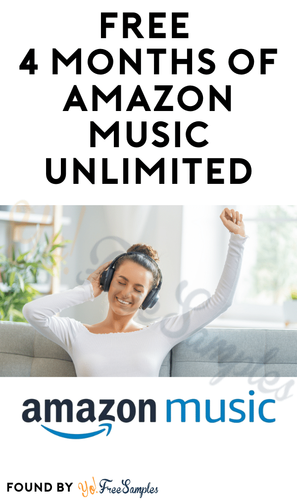 FREE 4 Months of Amazon Music Unlimited (Credit Card Required)