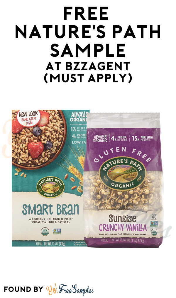 FREE Nature’s Path Sample At BzzAgent (Must Apply)