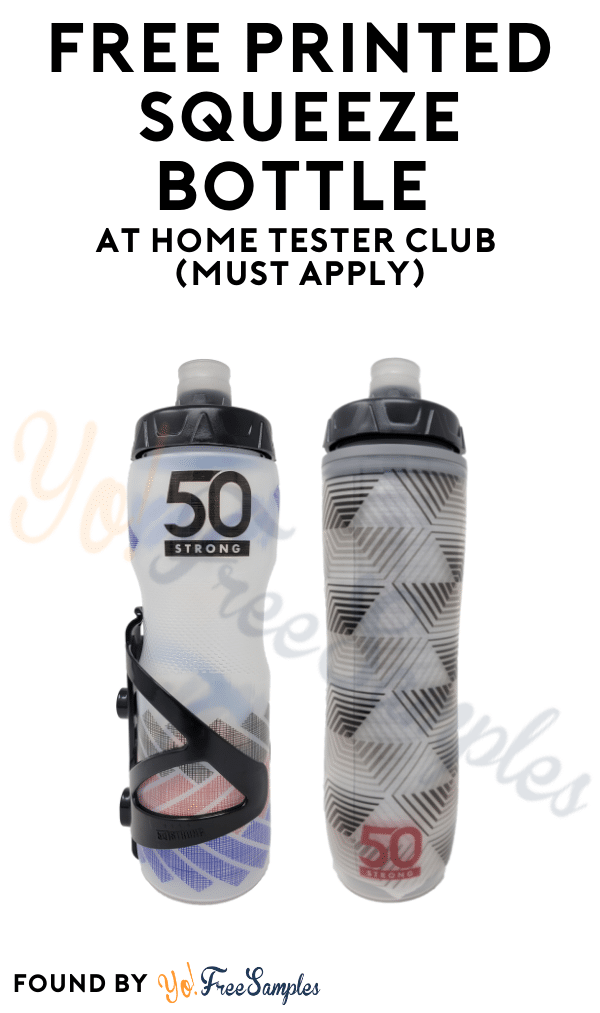 FREE Printed Squeeze Bottle At Home Tester Club (Must Apply)