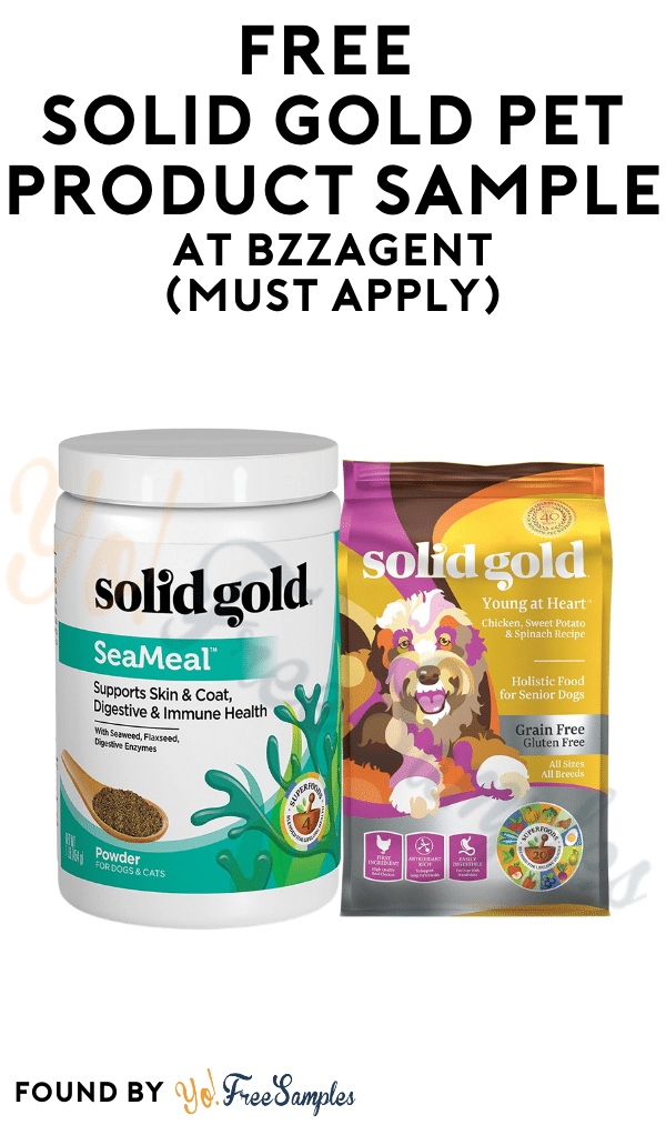 FREE Solid Gold Pet Product At BzzAgent (Must Apply)