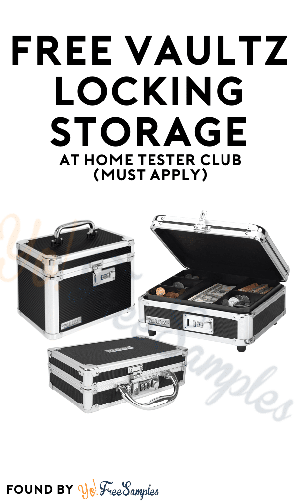 FREE Vaultz Locking Storage At Home Tester Club (Must Apply)
