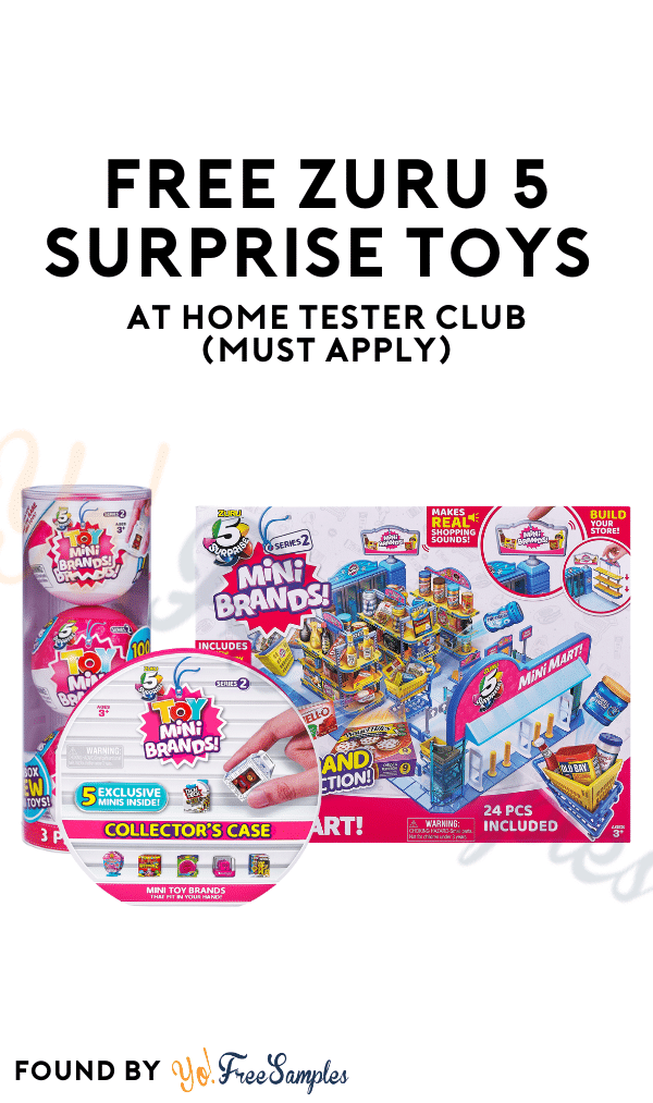 FREE Zuru 5 Surprise Toys At Home Tester Club (Must Apply)