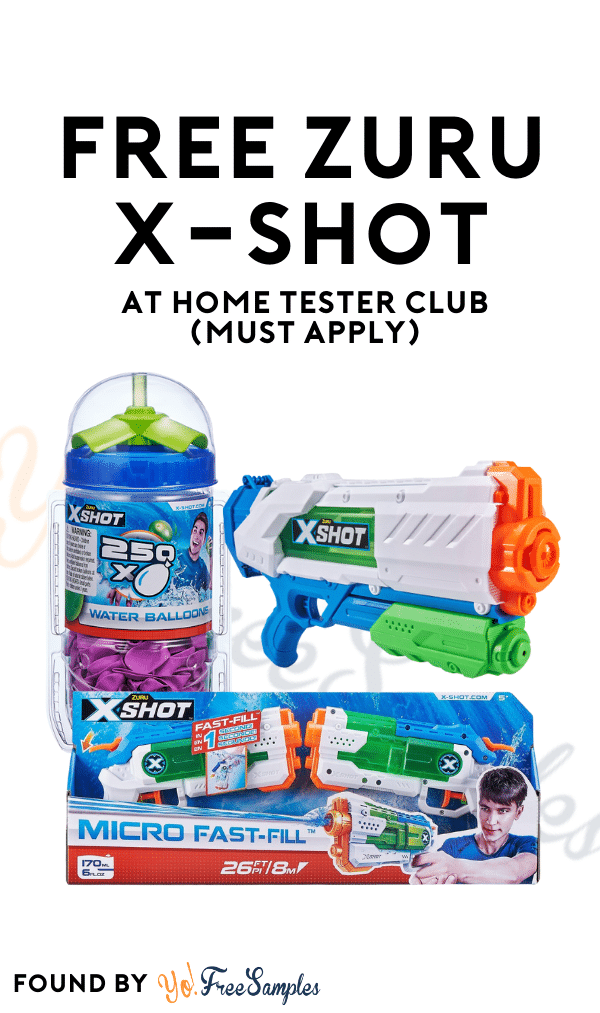 FREE Zuru X-Shot At Home Tester Club (Must Apply)