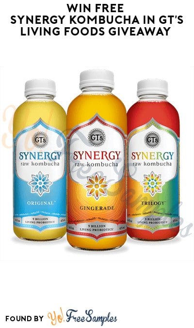 Win FREE Synergy Kombucha in GT’s Living Foods Giveaway