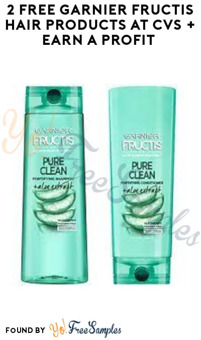 2 FREE Garnier Fructis Hair Products at CVS + Earn A Profit (Account & Coupons Required)