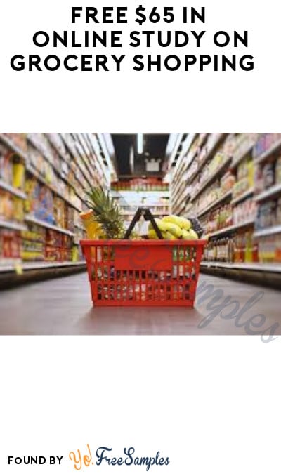 FREE $65 in Online Study on Grocery Shopping (Must Apply)