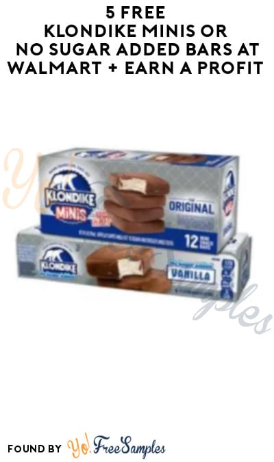 5 FREE Klondike Minis or No Sugar Added Bars at Walmart + Earn A Profit (Coupons App Required)