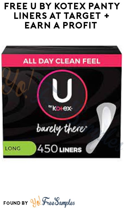 FREE U by Kotex Panty Liners at Target + Earn A Profit (Coupon/ Account & Fetch Rewards Required)