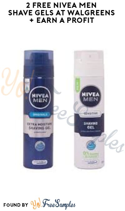 2 FREE Nivea Men Shave Gels at Walgreens + Earn A Profit (Online Only + Account Required)