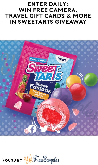 Enter Daily: Win FREE Camera, Travel Gift Cards & More in SweeTarts Giveaway