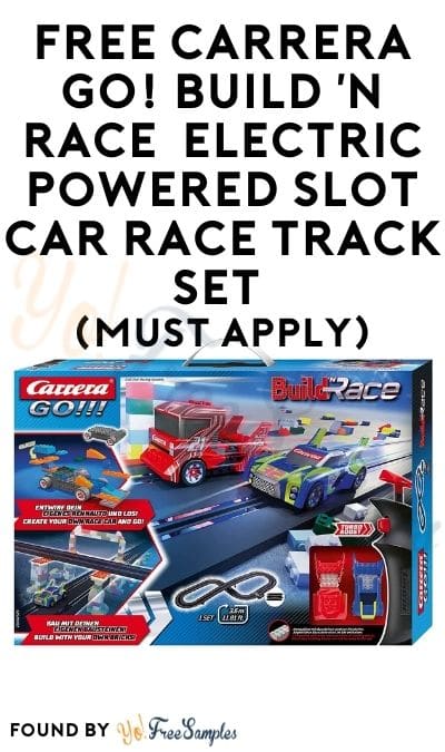 FREE Carrera GO! Build ‘N Race  Electric Powered Slot Car Race Track Set At Home Tester Club (Must Apply)