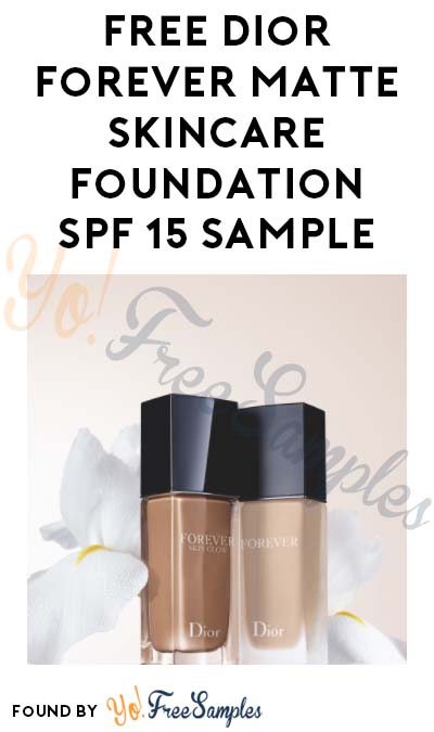 FREE Dior Forever Matte Skincare Foundation SPF 15 Sample