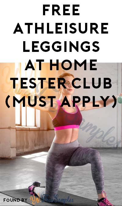 FREE Athleisure Leggings At Home Tester Club (Must Apply)