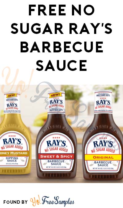 FREE No Sugar Ray’s Barbecue Sauce