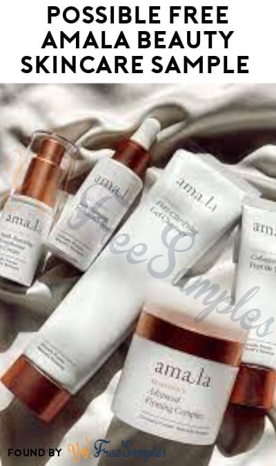 Possible FREE Amala Beauty Skincare Sample (Facebook/Instagram Required)