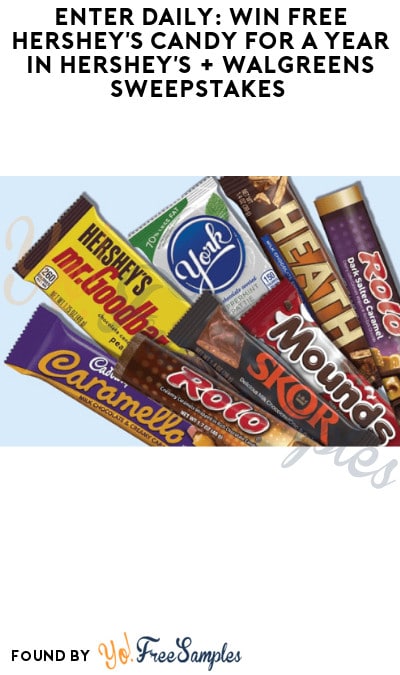 Enter Daily: Win FREE Hershey’s Candy for a Year in Hershey’s + Walgreens Sweepstakes