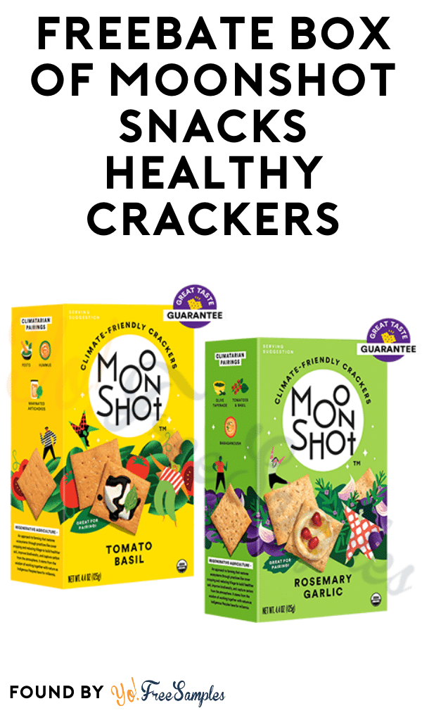FREEBATE Box of Moonshot Snacks Healthy Crackers