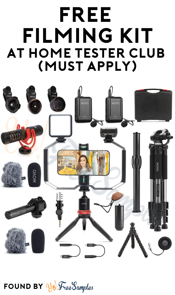 FREE Filming Kit At Home Tester Club (Must Apply)