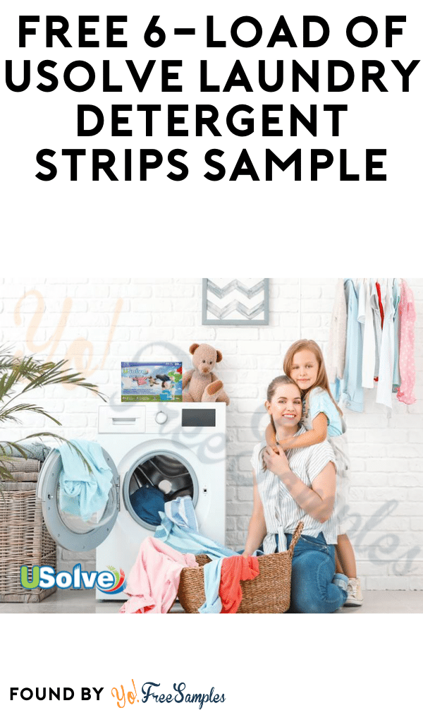 FREE 6-Load of USolve Laundry Detergent Strips Sample