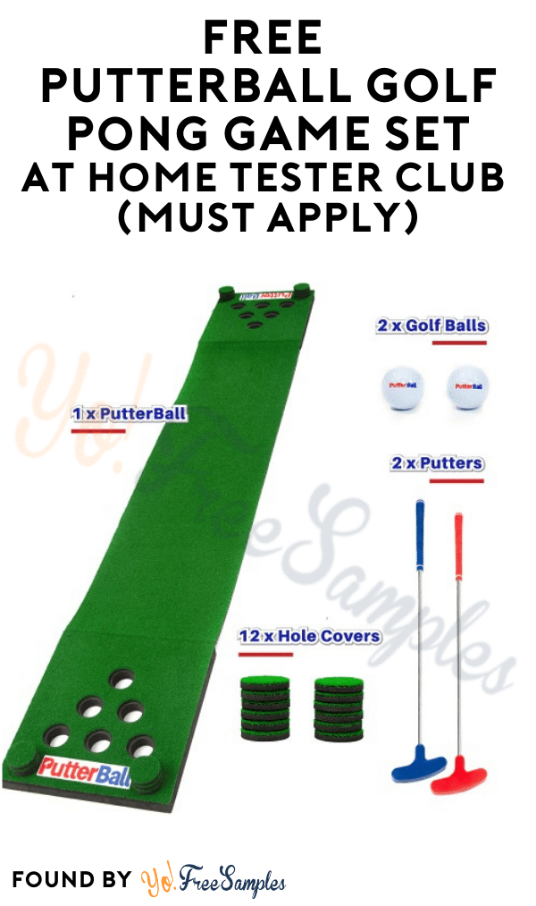 FREE PutterBall Golf Pong Game Set At Home Tester Club (Must Apply)